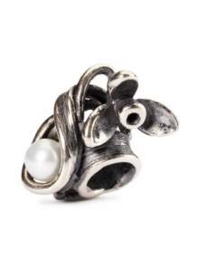 trollbeads kraal januarisneeuwklokje TAGBE-00027 zilver parel