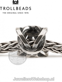 trollbeads kraal Knoop van veerkracht TAGBE-20218 zilver