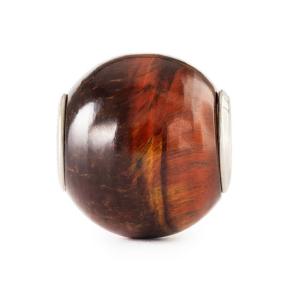 Trollbeads Ronde Rode Tijgeroog TSTBE-00044