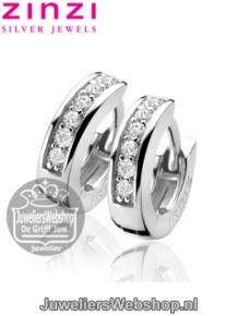 Zinzi Creolen ZIO187Z Zilver Zirkonia