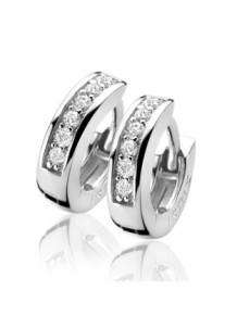 Zinzi Creolen ZIO187Z Zilver Zirkonia