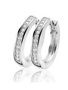 Zinzi Creolen ZIO190Z Zilver Zirkonia