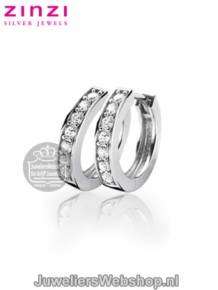 Zinzi Creolen ZIO191Z Zilver Zirkonia