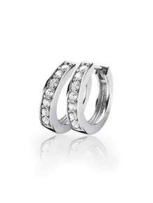 Zinzi Creolen ZIO191Z Zilver Zirkonia