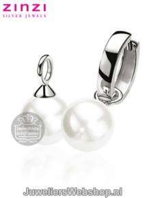 Zinzi Creoolhanger ZICH 266W Parels Wit