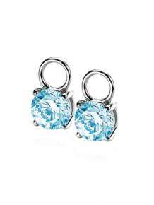 zinzi creoolhangers zich1300b zirconia blauw