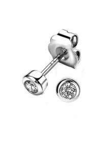 zinzi oorknop rondje zio1177 zilver met zirkonia