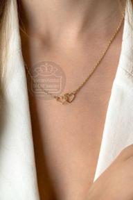 zinzi collier verguld met open hartjes ZIC2513G