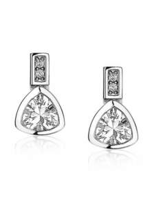 Zinzi ZIO1663 Oorknoppen driehoek zirconia